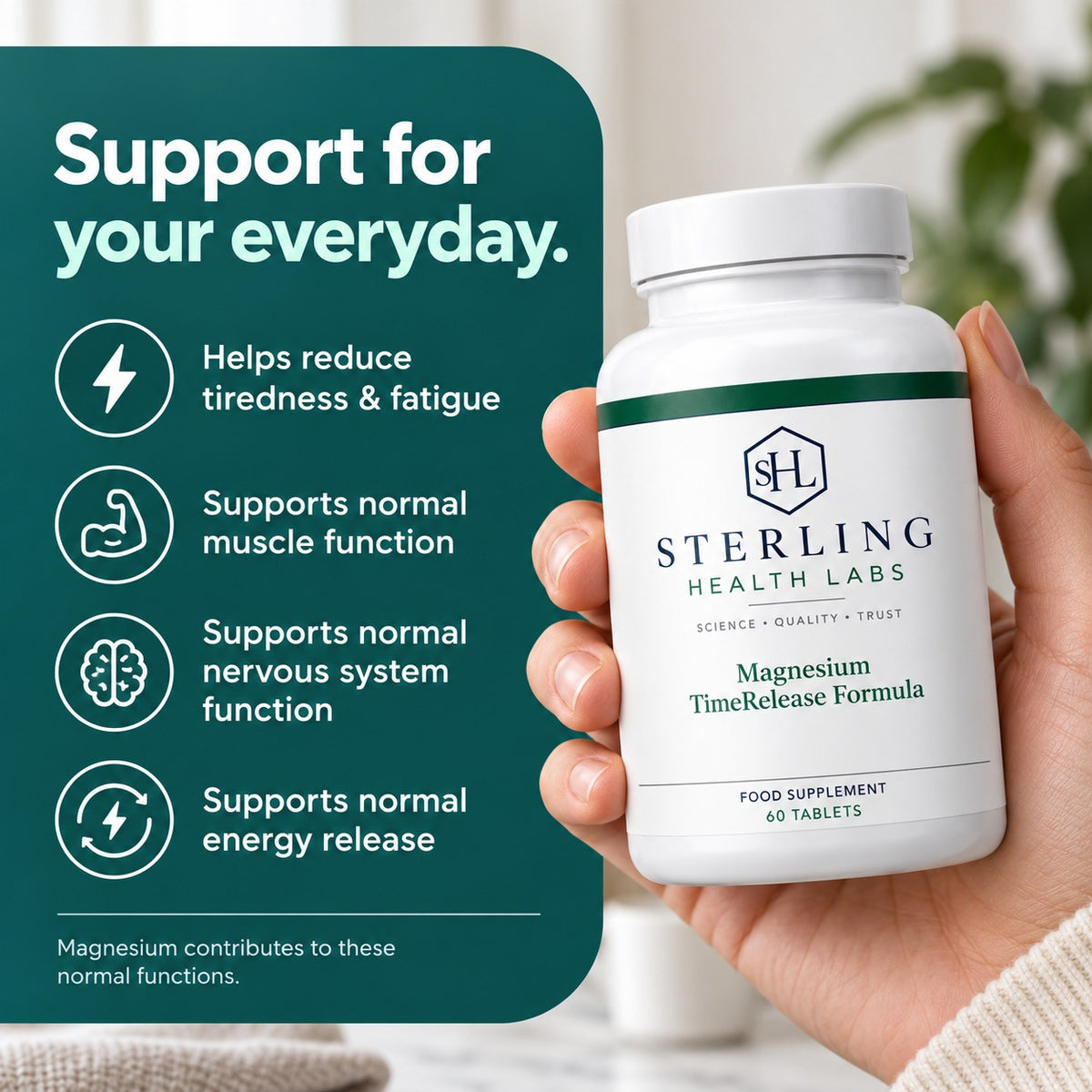 Magnesium benefits for everyday energy, muscles and nervous system