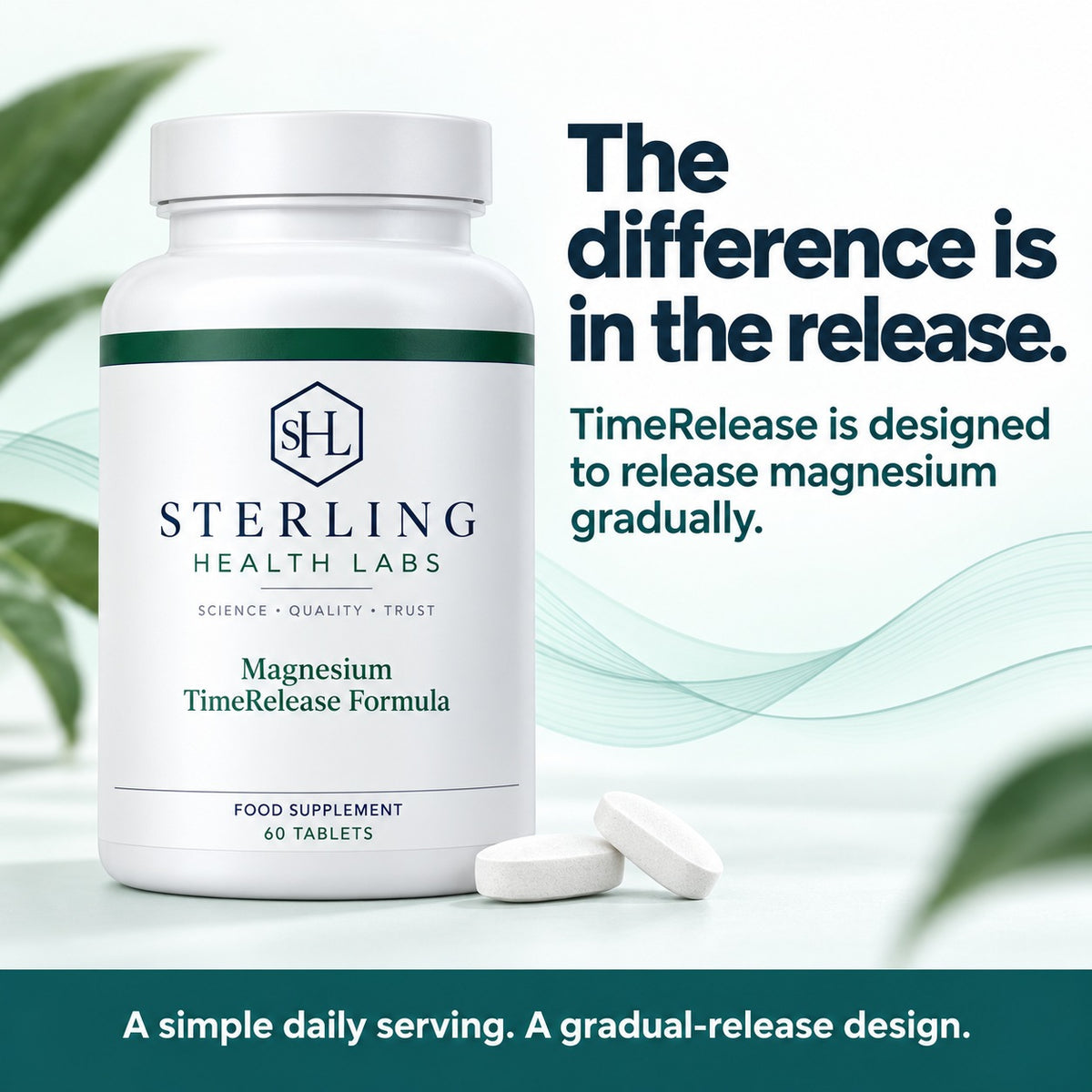 TimeRelease is designed to release magnesium gradually