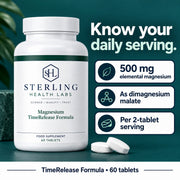 500 mg elemental magnesium as dimagnesium malate per two-tablet serving